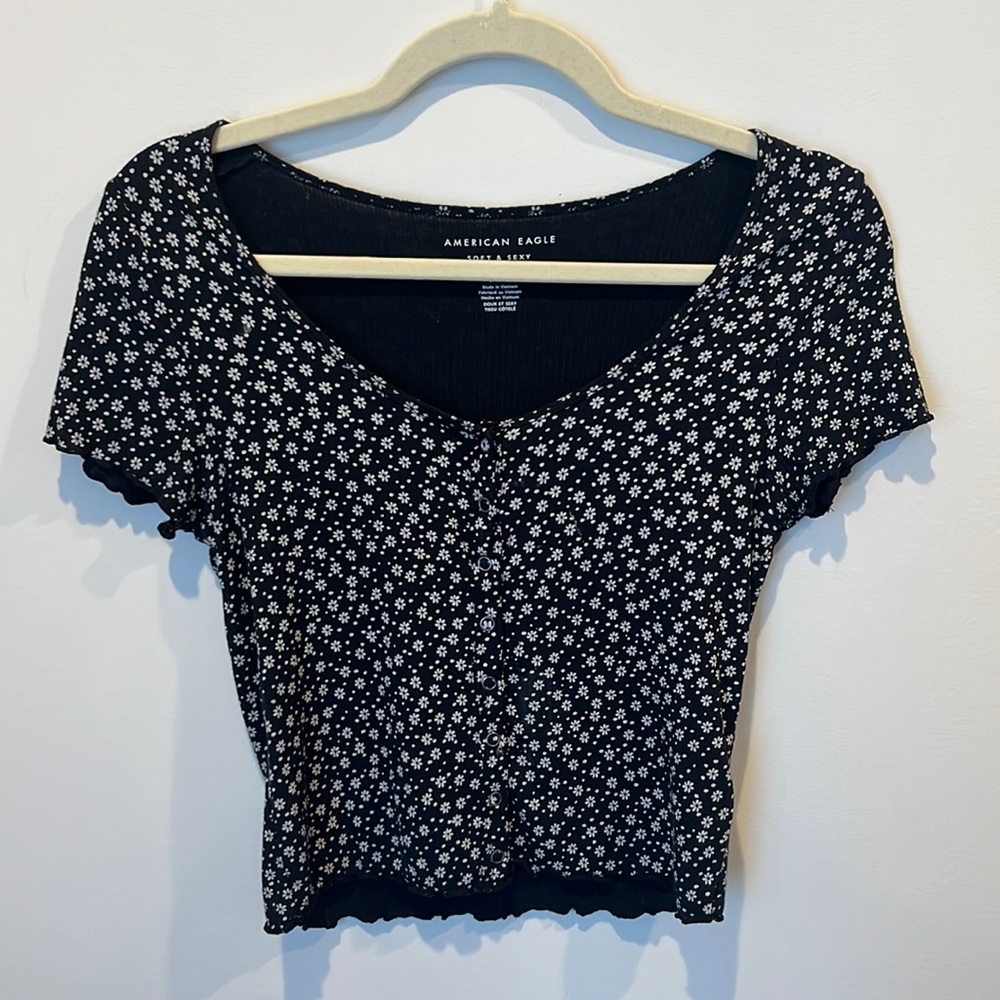 American Eagle Baby Doll Short Sleeves